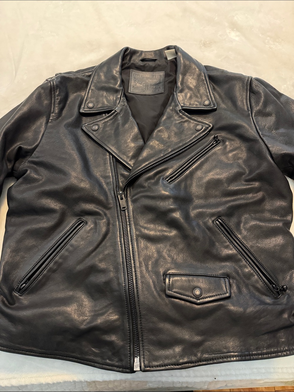 Levi's Black Biker Leather Jacket